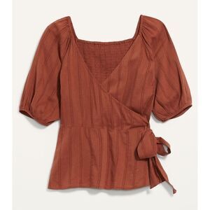 Old Navy Rust Wrap Blouse